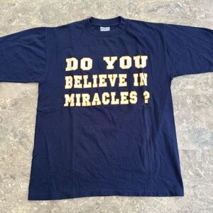Vintage 1990s San Diego Chargers “Do You Believe In Miracles?” Tee L